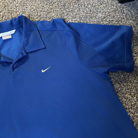 Nike Men’s Dri-Fit Blue Golf Polo Shirt. SIze XL - Picture 3 of 7